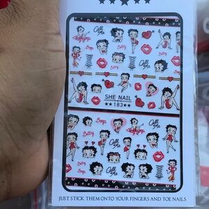 Betty Boop Nail Stickers